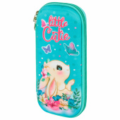 Пенал ЮНЛАНДИЯ, 1 отделение, карман, полиэстер/EVA, 22х10х5 см, "Pretty bunny", 273189 за 242 ₽. Пеналы каркасные.  Доставка по РФ. Без переплат!