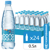 Вода негазированная питьевая BONA AQUA 0,5 л, 2418501 за 72 ₽. Минеральная и питьевая вода.  Доставка по РФ. Без переплат!