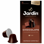 Кофе в капсулах JARDIN "Chocolate" для кофемашин Nespresso, 10 порций за 399 ₽. Кофе и какао в капсулах.  Доставка по РФ. Без переплат!