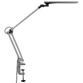 Настольная лампа светильник Сириус С16С на струбцине, СВЕТОДИОДНАЯ, 7 Вт, серебро за 3 384 ₽. Светильники.  Доставка по РФ. Без переплат!