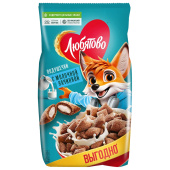 Подушечки ЛЮБЯТОВО с молочной начинкой, 500 г, 7200287000_648 за 287 ₽. Сухие завтраки.  Доставка по РФ. Без переплат!