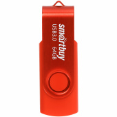 Флеш-диск 64 GB SMARTBUY Twist USB 3.0, красный, SB064GB3TWR за 1 728 ₽. Флеш-диски USB. Доставка по РФ. Без переплат!
