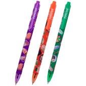 Ручка шариковая автоматическая с принтом FUNSTER "TASTY FOOD", корпус soft-touch, СИНЯЯ, пишущий узел 0,7 мм, линия письма 0,35 мм, 144403 за 36 ₽. Ручки шариковые автоматические.  Доставка по РФ. Без переплат!