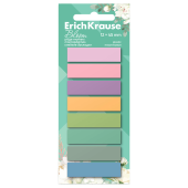 Закладки клейкие ERICH KRAUSE Pastel Bloom, пластиковые, 12х45 мм, 160 штук (20 л. х 8 цветов), 61560 за 153 ₽. Закладки самоклеящиеся.  Доставка по РФ. Без переплат!
