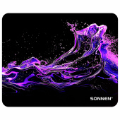 Коврик для мыши SONNEN "NEON SPLASH" резина + ткань, 250х200х2 мм, 513957 за 85 ₽. Коврики для мыши.  Доставка по РФ. Без переплат!