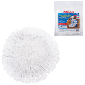 Насадка МОП круглая для швабры из набора для уборки 601459, крепление липучка, микрофибра, d - 16 см, LAIMA, 601487 за 420 ₽. Насадки и тряпки для швабр (МОПы).  Доставка по РФ. Без переплат!