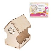 Конструктор, кормушка для птиц, сборная модель "Рябинка", 20х17х13 см, фанера, BAMBOX (БАМБОКС), 666180 за 157 ₽. Наборы для выжигания.  Доставка по РФ. Без переплат!