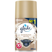 Сменный баллон 269 мл, GLADE "Ванильные мечты" для автоматических освежителей, 864987 за 605 ₽. Сменные баллоны аэрозольные.  Доставка по РФ. Без переплат!