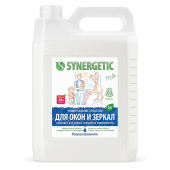 Средство для мытья стекол и зеркал с антибактериальным эффектом 5 л SYNERGETIC, биоразлагаемое, 96 за 533 ₽. Средства для мытья стекол.  Доставка по РФ. Без переплат!