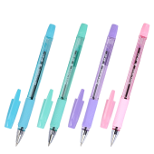 Ручка шариковая BRAUBERG BP-GT PASTEL, СИНЯЯ, корпус ассорти, пишущий узел 0,7 мм, линия письма 0,35 мм, 144503 за 36 ₽. Ручки шариковые неавтоматические.  Доставка по РФ. Без переплат!