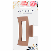 Краб для волос 8,5 см, soft-touch, коричневый, MONTE VITA (МОНТЕ ВИТА), 457001 за 66 ₽. Крабы для волос.  Доставка по РФ. Без переплат!