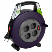 Удлинитель на катушке ЭРА BPx-4, 4 розетки без заземления, с выключателем, 20 м, 2x0,75 мм, 1300 Вт, 4-2x0,75-20m за 2&nbsp;621 ₽. Удлинители на катушке.  Доставка по РФ. Без переплат!