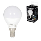 Лампа светодиодная SONNEN EXTRA, 7 (60) Вт, E14, шар, нейтральный белый, 30000 ч, LED G45-7W-4000-Е14, 457908 за 64 ₽. Лампы светодиодные.  Доставка по РФ. Без переплат!