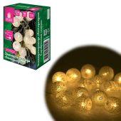 Электрогирлянда-нить комнатная "Шарики" 1,8 м, 16 LED, серебро, тёплый белый, батарейки, ЗОЛОТАЯ СКАЗКА, 592559 за 250 ₽. Электрогирлянды и световые фигуры.  Доставка по РФ. Без переплат!