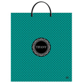 Пакет с пластиковой ручкой ПВД, 44х40 см, "Тифани", 100 мкм, н00255854 за 51 ₽. Пакеты с петлевой и вырубной ручкой.  Доставка по РФ. Без переплат!