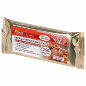 Масса керамическая для лепки ОСТРОВ СОКРОВИЩ, 250 г, терракотовая, 228730 за 44 ₽. Пластичная масса для моделирования.  Доставка по РФ. Без переплат!