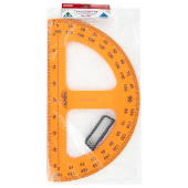 Транспортир 50 см, 180 градусов, пластиковый, для классной доски, с держателем, ПИФАГОР, 210876 за 297 ₽. Чертежные принадлежности для доски.  Доставка по РФ. Без переплат!