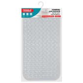 Коврик для ванны противоскользящий 70х38 см, "Полусферы", прозрачный, ПВХ, присоски, PRIMILA (ПРИМИЛА), 700382 за 273 ₽. Коврики для ванной комнаты.  Доставка по РФ. Без переплат!