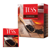 Чай TESS "Sunrise" черный цейлонский, 100 пакетиков в конвертах по 1,8 г,, 0918-09 за 352 ₽. Чай пакетированный. Доставка по РФ. Без переплат!