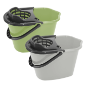 Ведро 10 л для уборки КОМПЛЕКТ с ОТЖИМОМ для веревочных и ленточных МОПов, 24х35х24 см, YORK, 70020 за 516 ₽. Ведра хозяйственные.  Доставка по РФ. Без переплат!