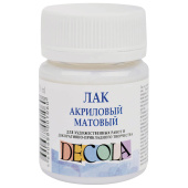 Лак акриловый матовый "Декола", 50 мл, в банке, 5828921 за 159 ₽. Лаки, разбавители, грунты и прочие.  Доставка по РФ. Без переплат!