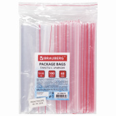 Пакеты с замком ZIP LOCK "зиплок", комплект 100 шт., 150х200 мм, ПВД, толщина 40 микрон, BRAUBERG, 606213 за 177 ₽. Пакеты с замком "зиплок".  Доставка по РФ. Без переплат!