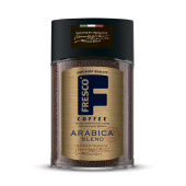 Кофе растворимый FRESCO "Arabica Blend" 100 г, стеклянная банка, сублимированный за 463 ₽. Кофе растворимый.  Доставка по РФ. Без переплат!