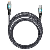 Кабель Type-C - Lightning, 1 м, 3 А, SMARTBUY, для быстрой зарядки и передачи данных, черный, PDTRANSP-BLACK за 301 ₽. Кабели USB - MicroUSB/Apple/Type-C.  Доставка по РФ. Без переплат!