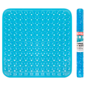 Коврик для ванны/душевой противоскользящий 54х54 см, "Полусферы", прозрачный, ПВХ, PRIMILA (ПРИМИЛА), 700369 за 313 ₽. Коврики для ванной комнаты.  Доставка по РФ. Без переплат!