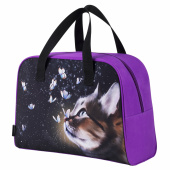 Сумка для занятий BRAUBERG с ручками, 35x25x15 см, "Dream cat", 271592 за 498 ₽. Сумки для внешкольных занятий.  Доставка по РФ. Без переплат!