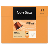 Кофе в капсулах 80 порций для Nespresso, COFFESSO "Crema Delicato", арабика 100%, 101737 за 2 981 ₽. Кофе и какао в капсулах.  Доставка по РФ. Без переплат!