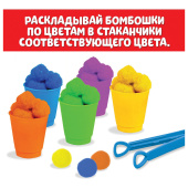 Сортер-стаканчики "Цветные бомбошки" с пинцетом, 4288645 за 228 ₽. Игрушки развивающие.  Доставка по РФ. Без переплат!