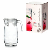 Кувшин прозрачный с крышкой, объем 1650 мл, стекло, PASABAHCE "АКВАТИК", фирменная подарочная упаковка, 43324 за 553 ₽. Графины и кувшины.  Доставка по РФ. Без переплат!