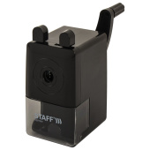 Точилка механическая STAFF "EVERYDAY" MS-796, корпус черный, 229796 за 216 ₽. Точилки механические.  Доставка по РФ. Без переплат!