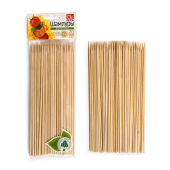 Шампуры деревянные 200 мм, КОМПЛЕКТ 100 шт., береза, GRIFON, 400-101 за 78 ₽. Шампуры и пики для канапе, шашлыка.  Доставка по РФ. Без переплат!