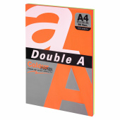 Бумага цветная DOUBLE A, А4, 80 г/м2, 100 л., 5 цветов x 20 л., микс интенсив за 313 ₽. Бумага цветная форматная.  Доставка по РФ. Без переплат!