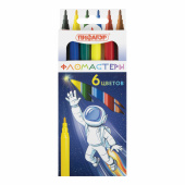 Фломастеры ПИФАГОР "Космическая одиссея", 6 цветов, вентилируемый колпачок, 152443 за 44 ₽. Фломастеры классические.  Доставка по РФ. Без переплат!