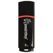 Флеш-диск 8 GB, SMARTBUY Crown, USB 2.0, черный, SB8GBCRW-K за 445 ₽. Флеш-диски USB.  Доставка по РФ. Без переплат!