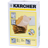 Мешки для сбора пыли KARCHER, комплект 5 шт., бумажные, +1 микрофильтр, для пылесоса SE 5.100, 6.904-143.0 за 3&nbsp;036 ₽. Аксессуары и расходные материалы для пылесосов и полотеров.  Доставка по РФ. Без переплат!