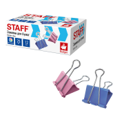 Зажимы для бумаг STAFF ECO, КОМПЛЕКТ 12 шт., 25 мм, на 100 листов, цветные, картонная коробка, 274038 за 45 ₽. Зажимы для бумаг.  Доставка по РФ. Без переплат!