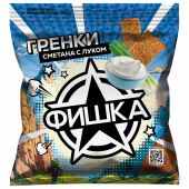 Гренки ржаные ФИШКА со вкусом альпийской сметаны и лука, 40 г, 21120 за 37 ₽. Печенье, крекеры, сухари и сушки.  Доставка по РФ. Без переплат!