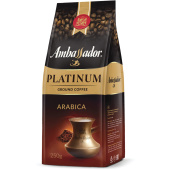 Кофе молотый AMBASSADOR "Platinum" 250 г, арабика 100% за 434 ₽. Кофе молотый. Доставка по РФ. Без переплат!