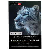 Бумага для пастели АБРАЗИВНАЯ А3 в папке, 15 листов, ЧЕРНАЯ, 240 г/м2, BRAUBERG ART, 117766 за 508 ₽. Альбомы и бумага для пастели.  Доставка по РФ. Без переплат!