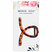 Краб для волос 8 см, глянцевый, черепаховый, MONTE VITA (МОНТЕ ВИТА), 457008 за 88 ₽. Крабы для волос.  Доставка по РФ. Без переплат!