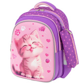 Рюкзак SNOOBAG (СНУБЭГ) MIND с пеналом в комплекте, 2 отделения, "Озорной котик", 40х28х18 см, 274443 за 1&nbsp;500 ₽. Рюкзаки для начальной и средней школы.  Доставка по РФ. Без переплат!