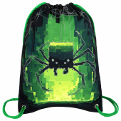 Мешок для обуви BRAUBERG PREMIUM, карман, подкладка, светоотражайка, 43х33 см, "Digital spider", 273444 за 619 ₽. Мешки для обуви.  Доставка по РФ. Без переплат!
