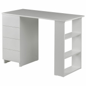 Стол письменный/компьютерный BRABIX "Scandi CD-016", 1100х500х750 мм, 4 ящика, белый, 641891, ЦБ013707-1 за 6&nbsp;781 ₽. Столы письменные/компьютерные "Scandi".  Доставка по РФ. Без переплат!