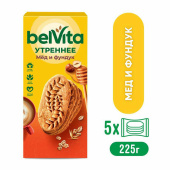 Печенье витаминизированное BELVITA "Утреннее" с фундуком и медом, 225 г, 9001211 за 248 ₽. Печенье, крекеры, сухари и сушки.  Доставка по РФ. Без переплат!