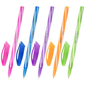 Ручка шариковая масляная BRAUBERG KIDS "TWIST", СИНЯЯ, корпус ассорти, пишущий узел 0,7 мм, линия письма 0,35 мм, 144104 за 16 ₽. Ручки шариковые неавтоматические.  Доставка по РФ. Без переплат!