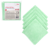 Салфетки VILEDA PROFESSIONAL "МикроТафф Плюс" КОМПЛЕКТ 5 шт., микрофибра, зеленый, 38х38 см, 174203 за 3&nbsp;203 ₽. Салфетки хозяйственные.  Доставка по РФ. Без переплат!